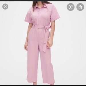 Gap utility jumpsuit in light pink